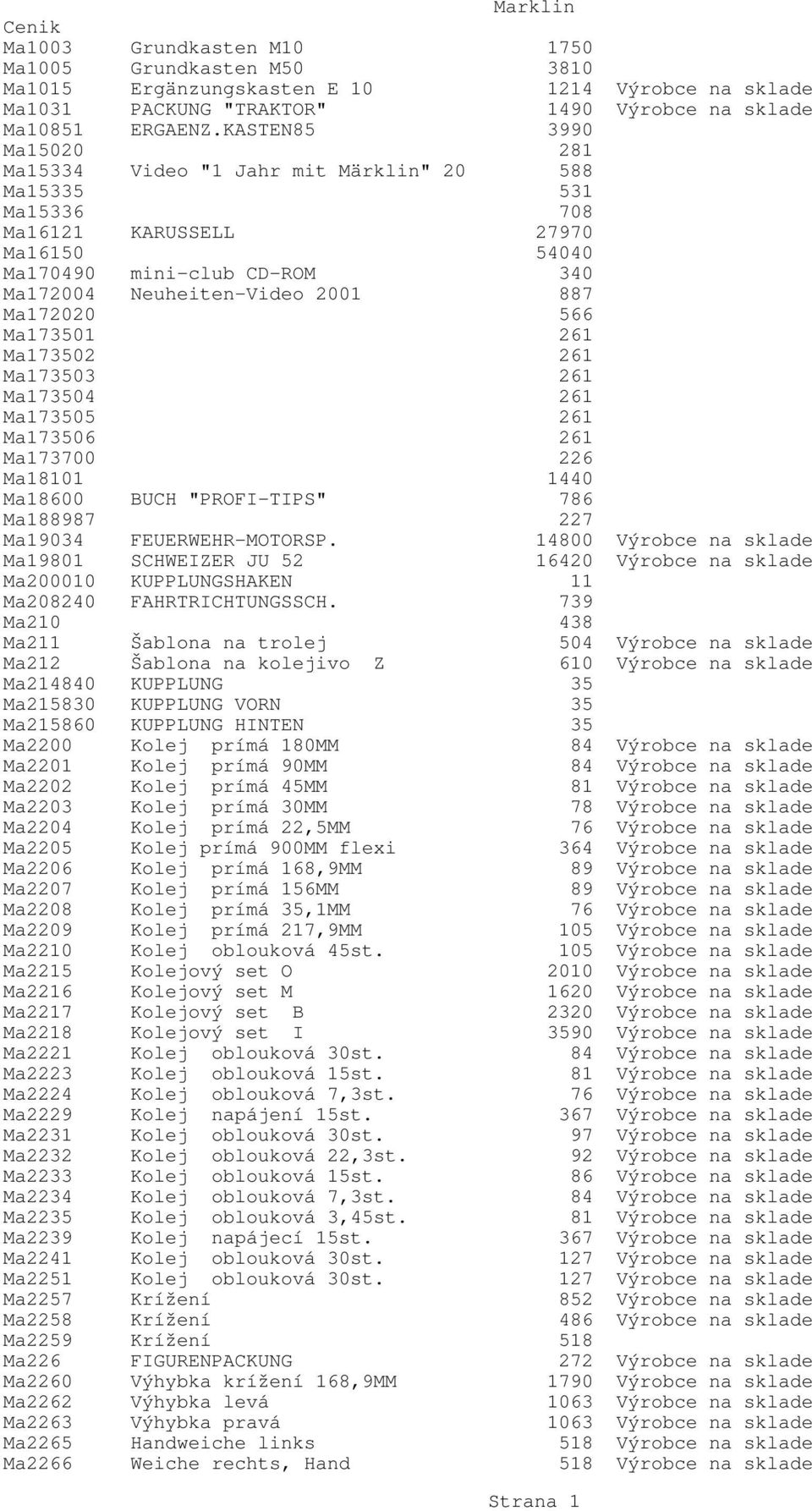 Ma172020 566 Ma173501 261 Ma173502 261 Ma173503 261 Ma173504 261 Ma173505 261 Ma173506 261 Ma173700 226 Ma18101 1440 Ma18600 BUCH "PROFI-TIPS" 786 Ma188987 227 Ma19034 FEUERWEHR-MOTORSP.