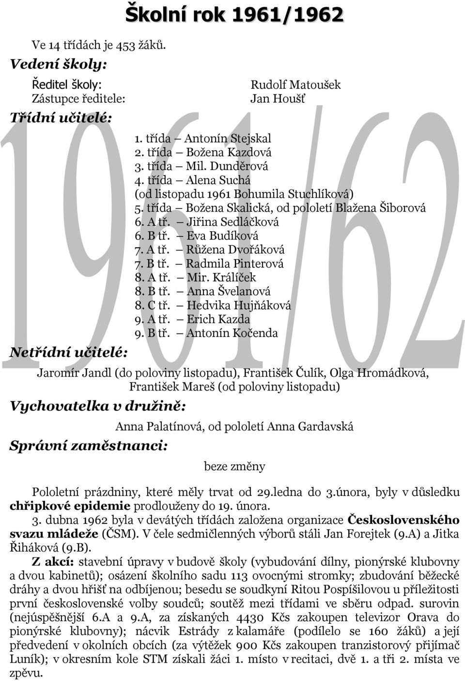 A tř. Mir. Králíček 8. B tř.