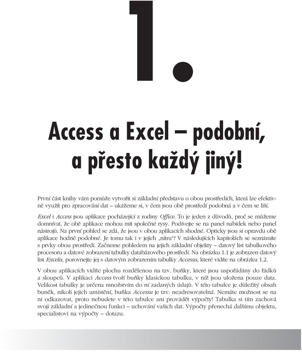 Excel i Access jsou aplikace pocházející z rodiny Office. To je jeden z důvodů, proč se můžeme domnívat, že obě aplikace mohou mít společné rysy. Podívejte se na panel nabídek nebo panel nástrojů.