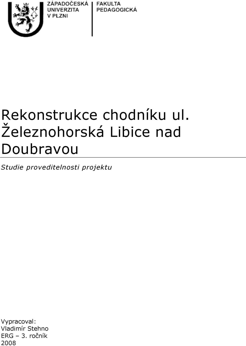 Studie proveditelnosti projektu