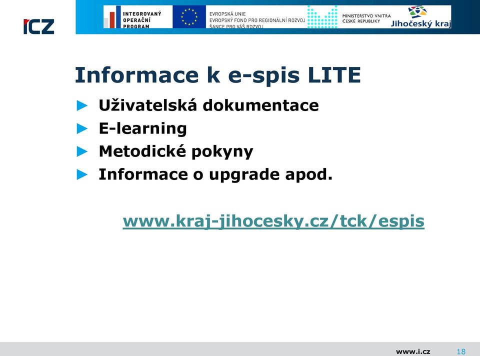 E-learning Metodické pokyny