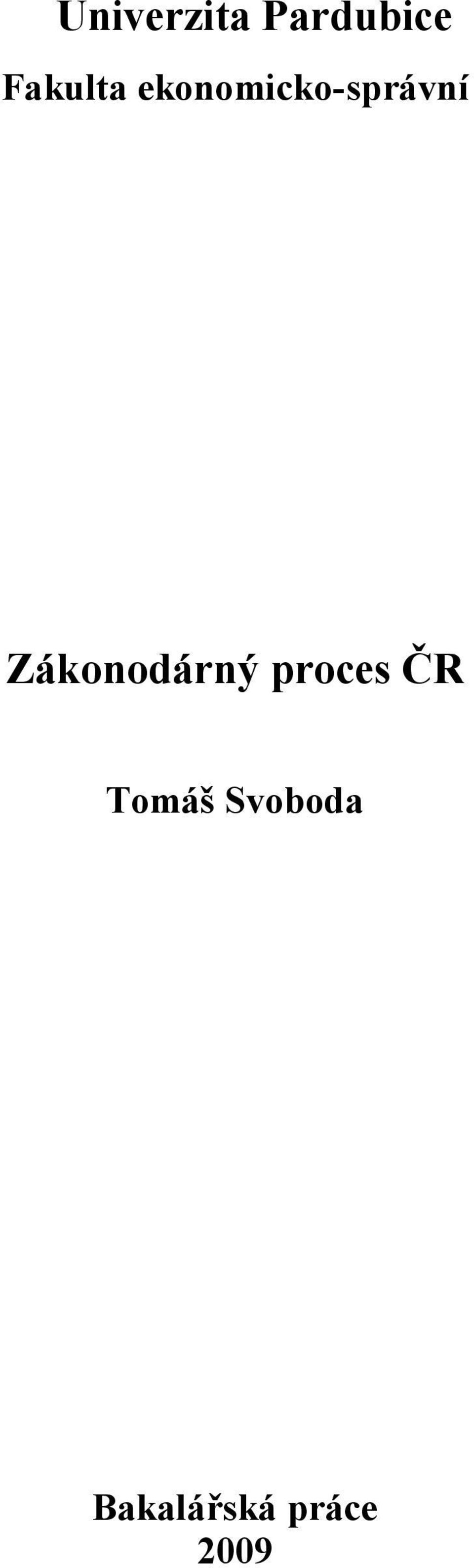 Zákonodárný proces ČR