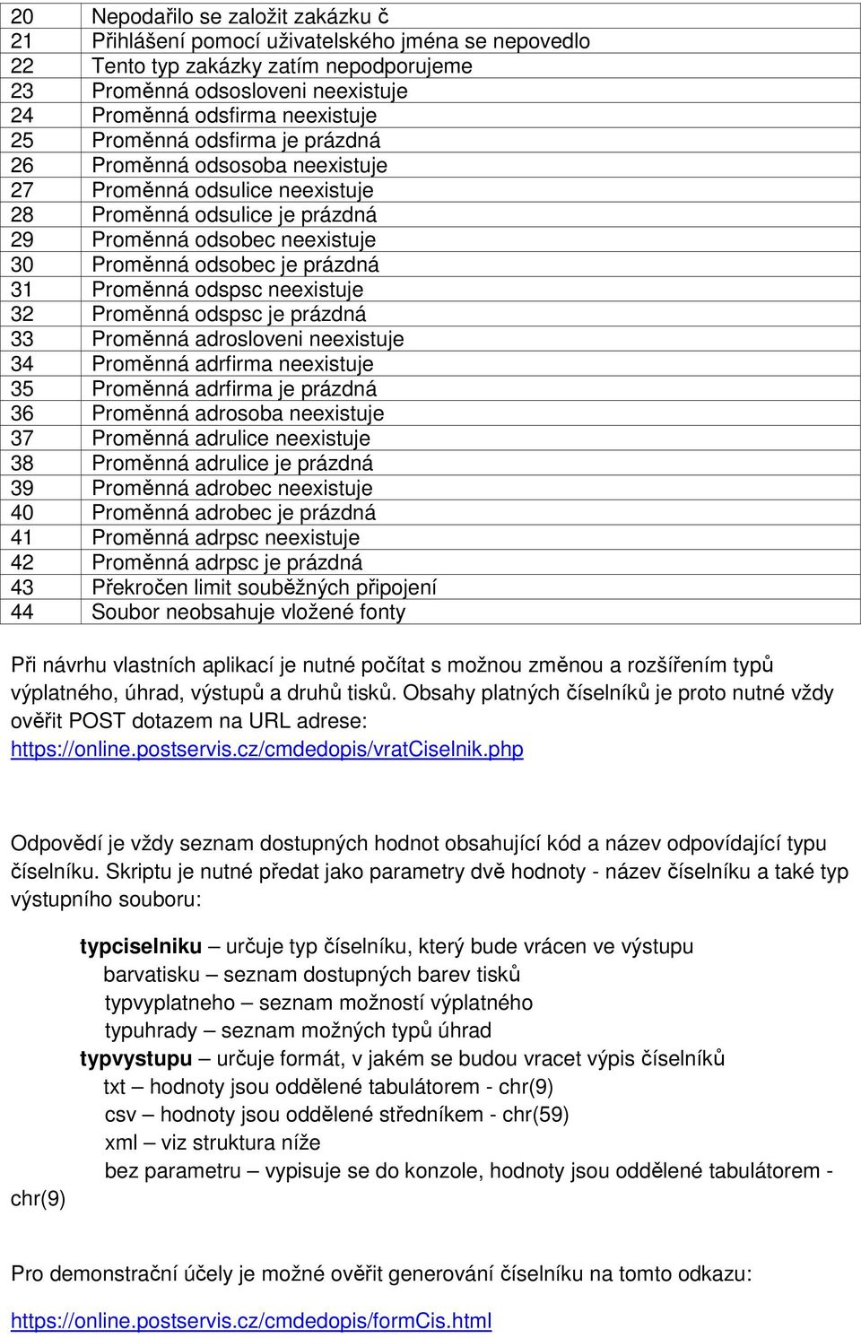 odspsc neexistuje 32 Proměnná odspsc je prázdná 33 Proměnná adrosloveni neexistuje 34 Proměnná adrfirma neexistuje 35 Proměnná adrfirma je prázdná 36 Proměnná adrosoba neexistuje 37 Proměnná adrulice