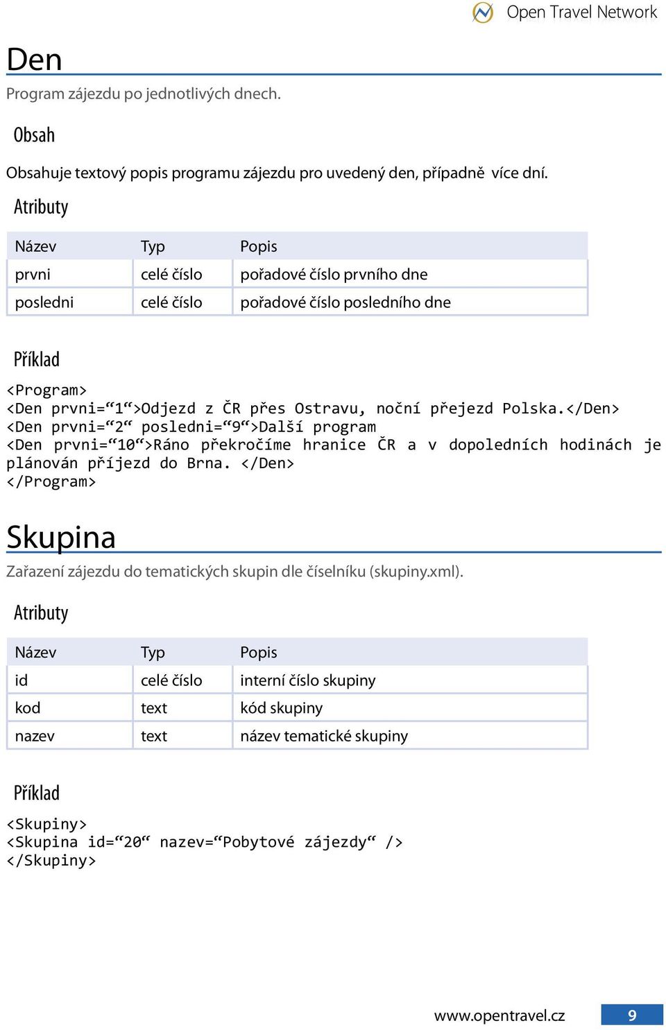 </Den> <Den prvni= 2 posledni= 9 >Další program <Den prvni= 10 >Ráno překročíme hranice ČR a v dopoledních hodinách je plánován příjezd do Brna.