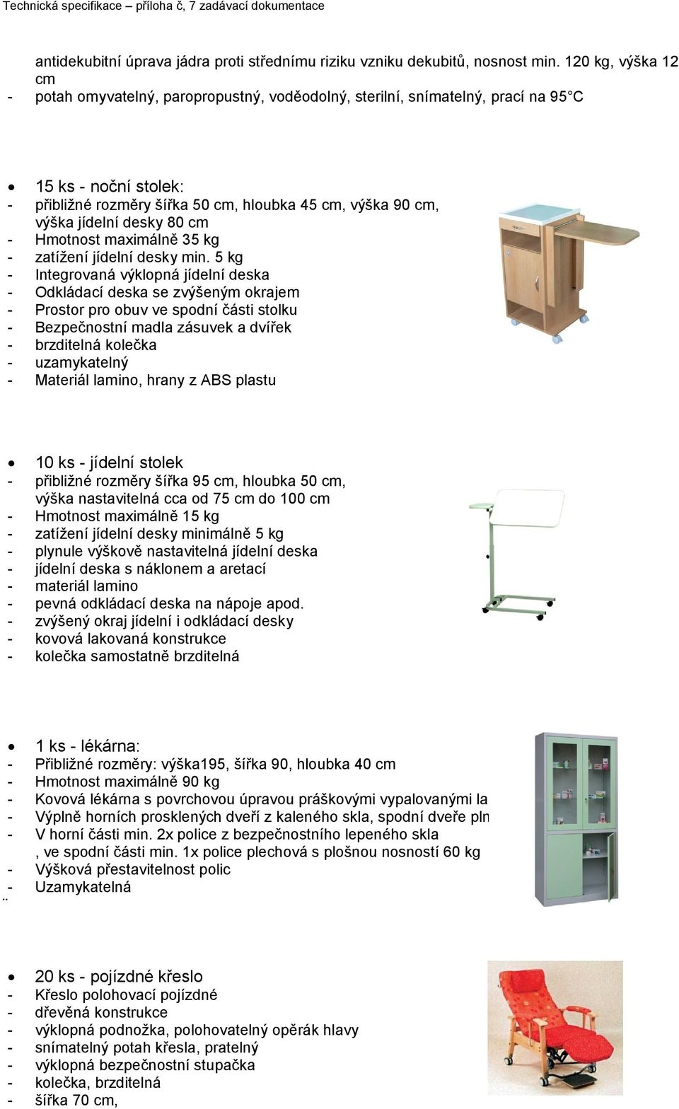 desky 80 cm - Hmotnost maximálně 35 kg - zatížení jídelní desky min.