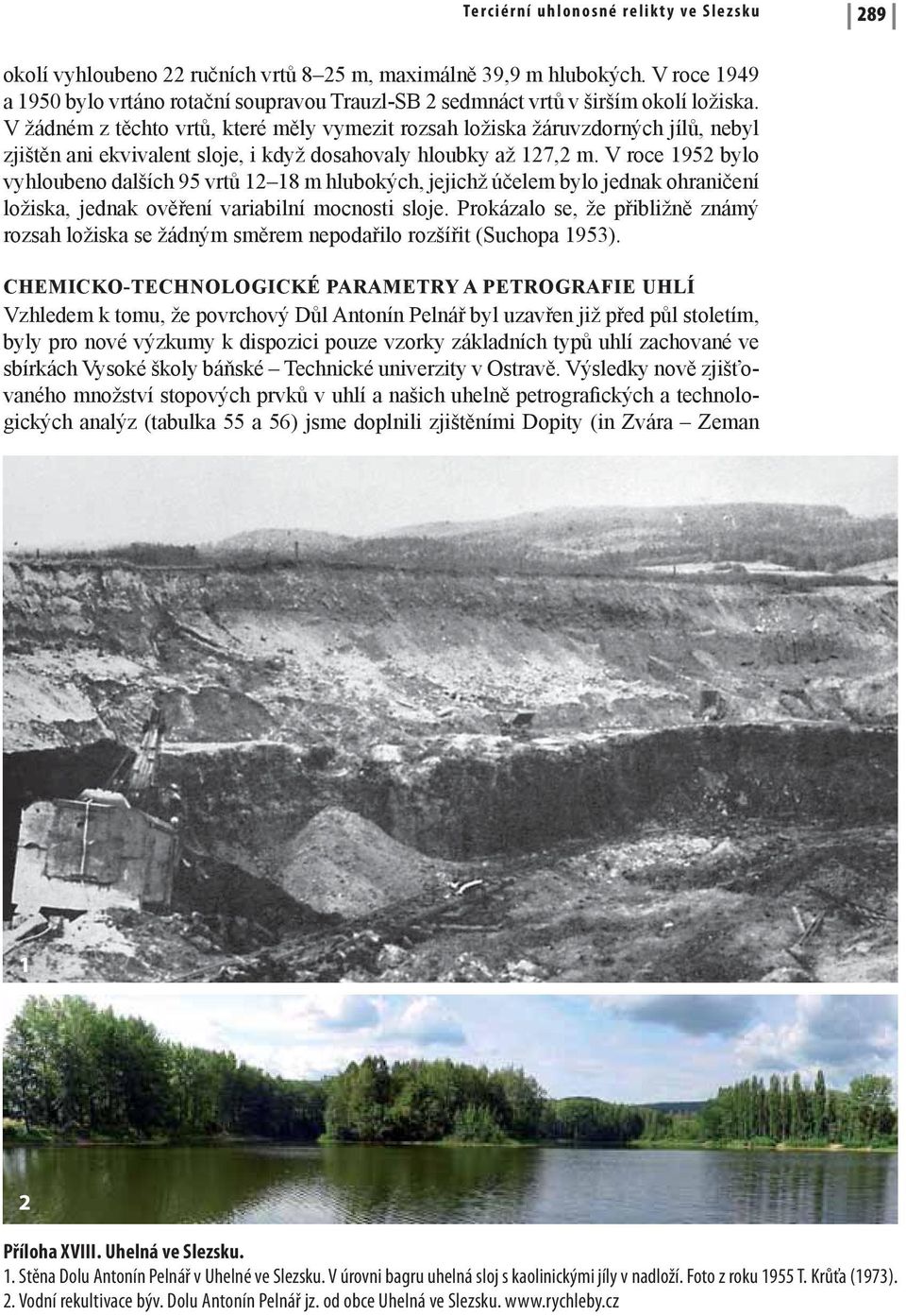 V žádném z těchto vrtů, které měly vymezit rozsah ložiska žáruvzdorných jílů, nebyl zjištěn ani ekvivalent sloje, i když dosahovaly hloubky až 127,2 m.