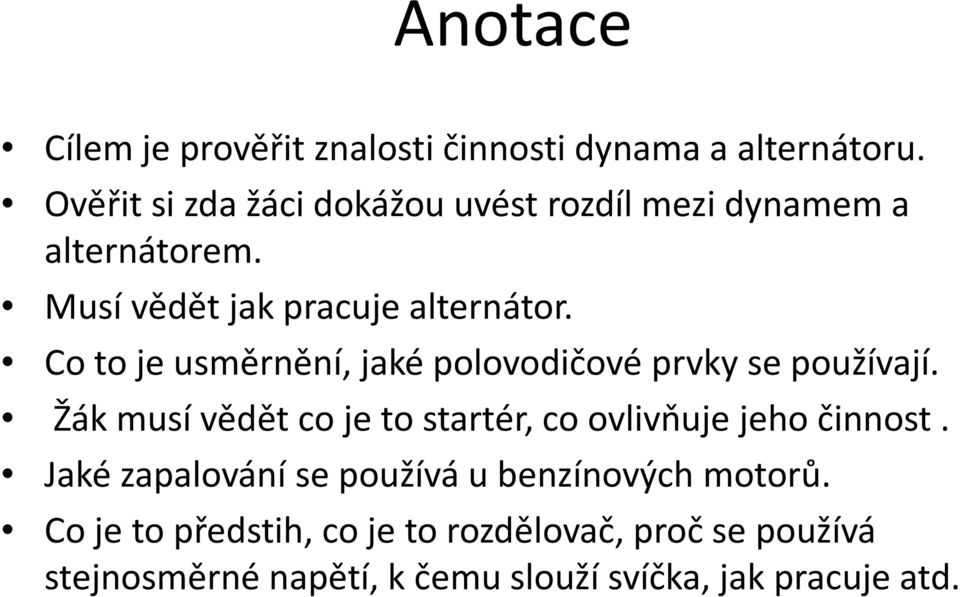 Co to je usměrnění, jaké polovodičové prvky se používají.