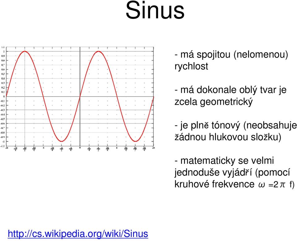 hlukovou složku) - matematicky se velmi jednoduše vyjádří