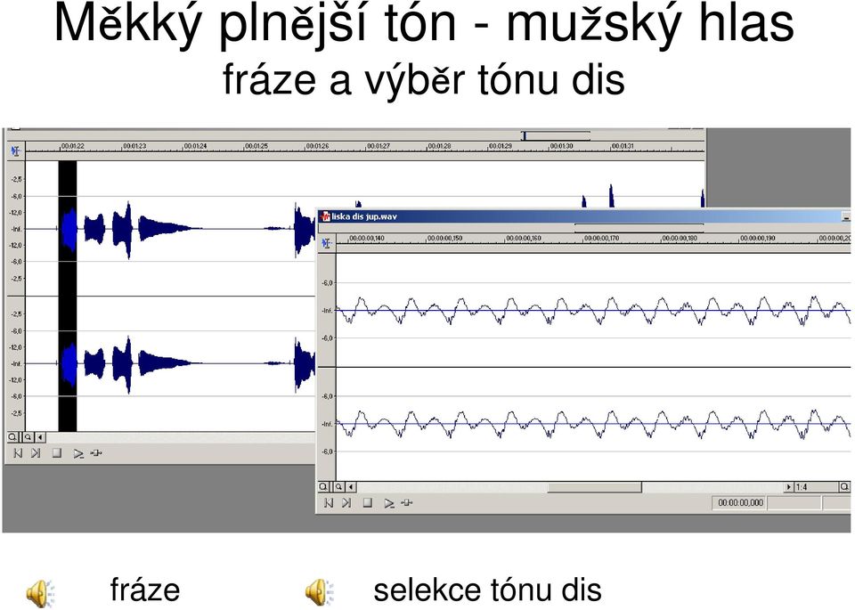 výběr tónu dis