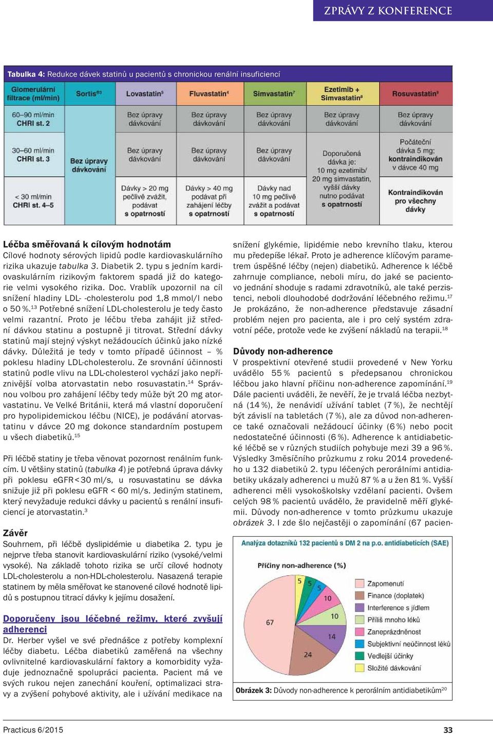 Vrablík upozornil na cíl snížení hladiny LDL- -cholesterolu pod 1,8 mmol/l nebo o 50 %. 13 Potřebné snížení LDL-cholesterolu je tedy často velmi razantní.