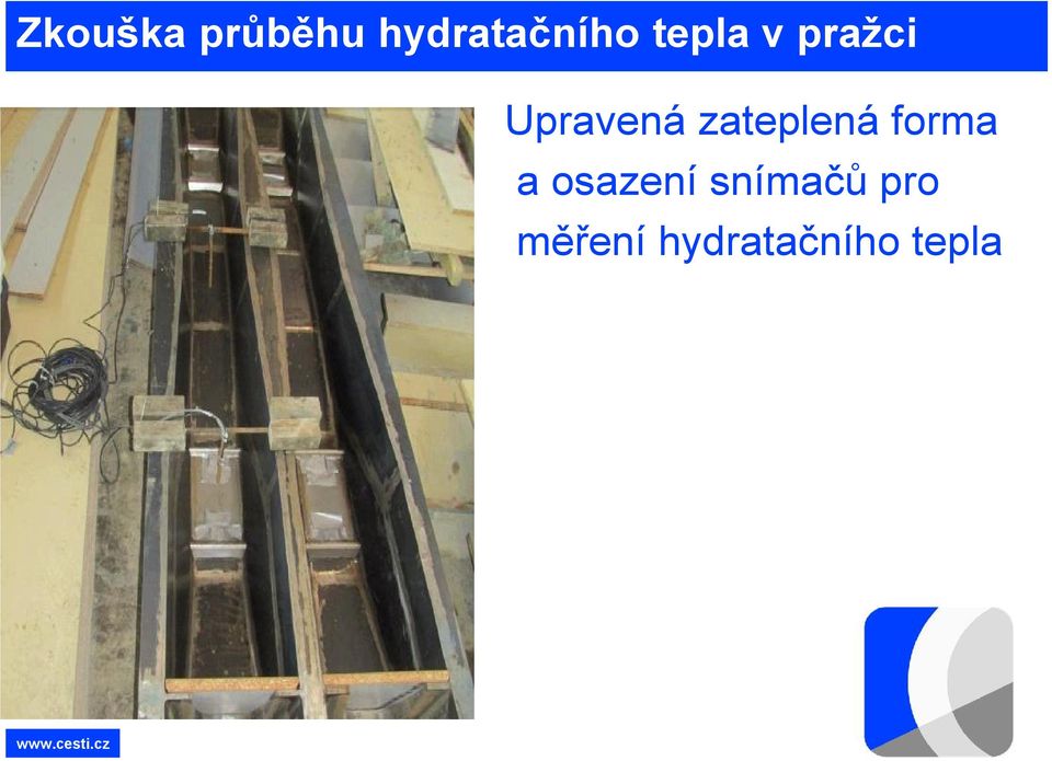 zateplená forma a osazení