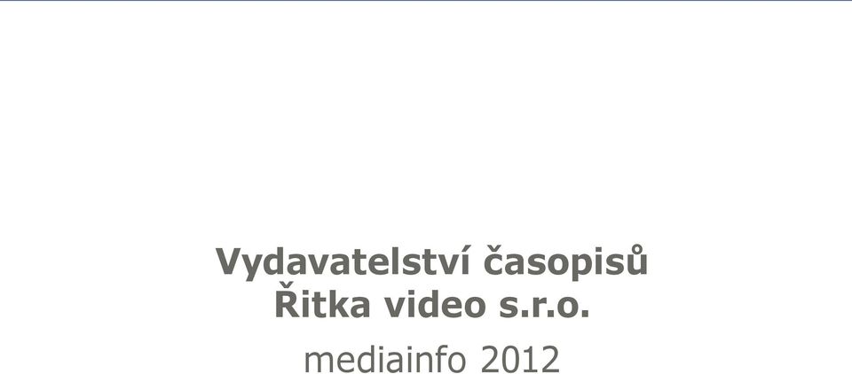 časopisů Řitka