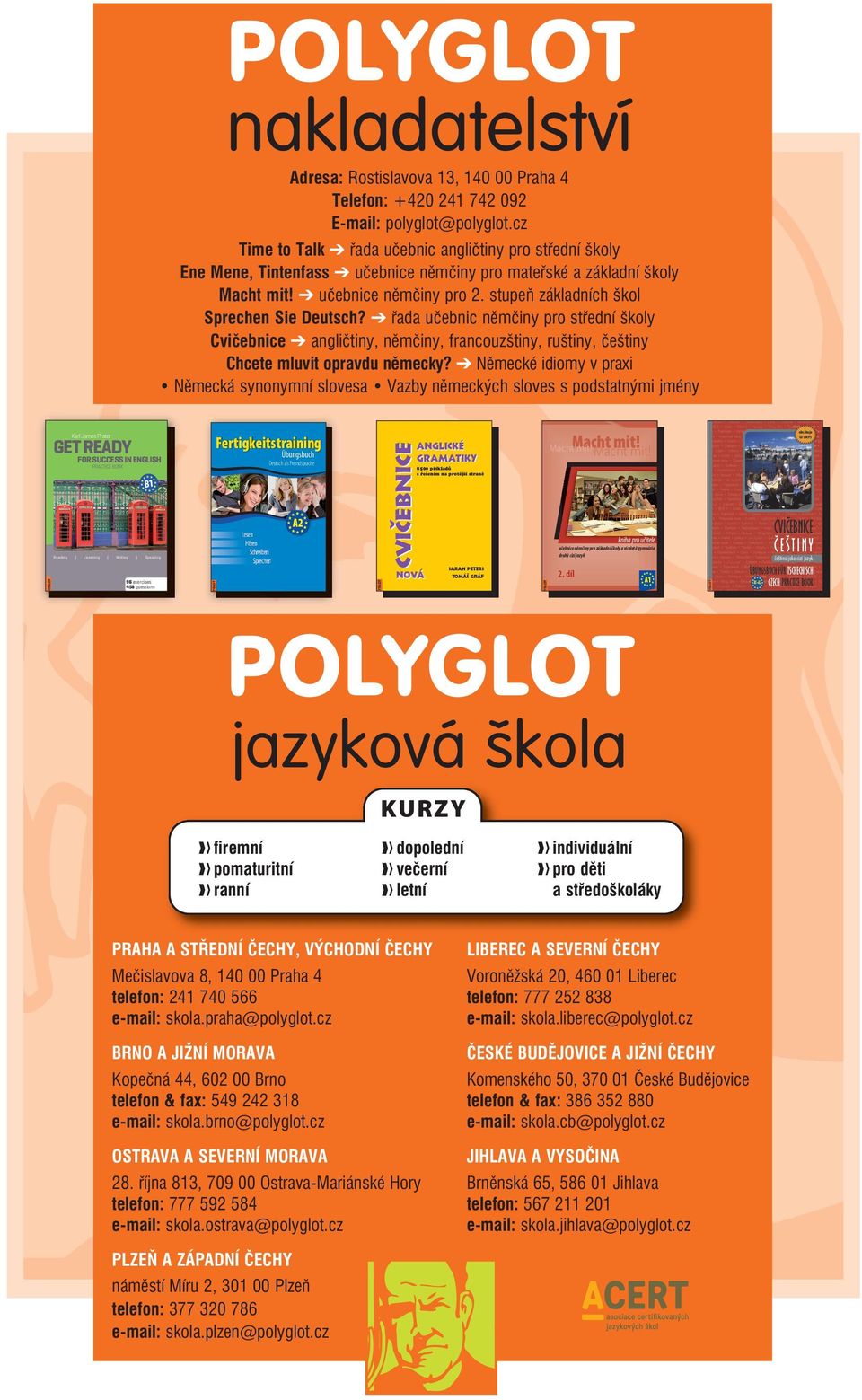 stupeň základních škol Sprechen Sie Deutsch? řada učebnic němčiny pro střední školy Cvičebnice angličtiny, němčiny, francouzštiny, ruštiny, češtiny Chcete mluvit opravdu německy?