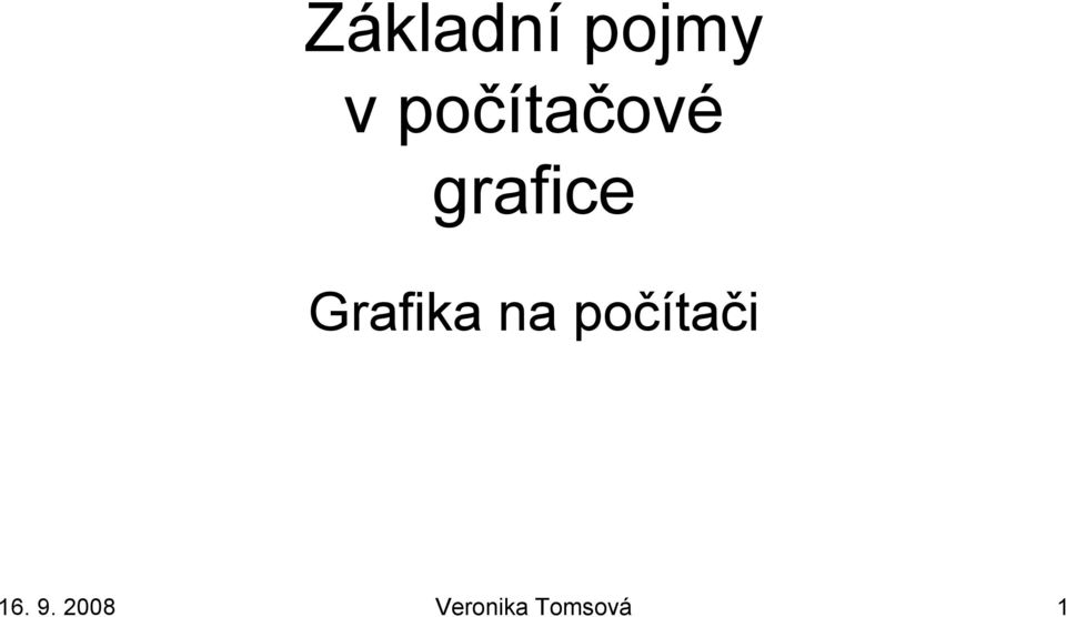 Grafika na počítači