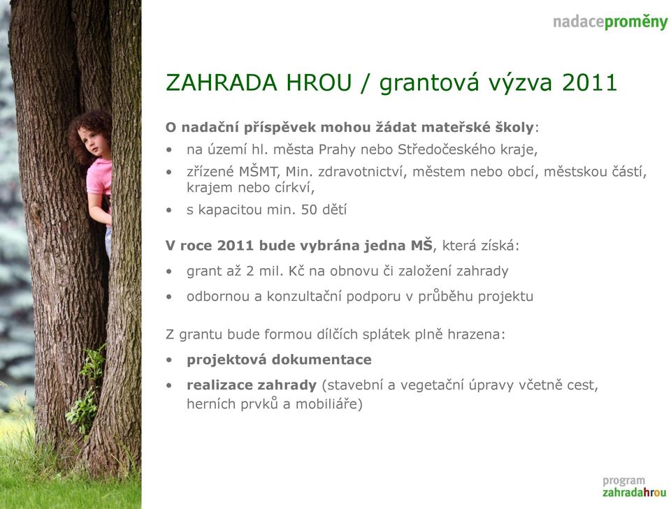 zdravotnictví, městem nebo obcí, městskou částí, krajem nebo církví, s kapacitou min.