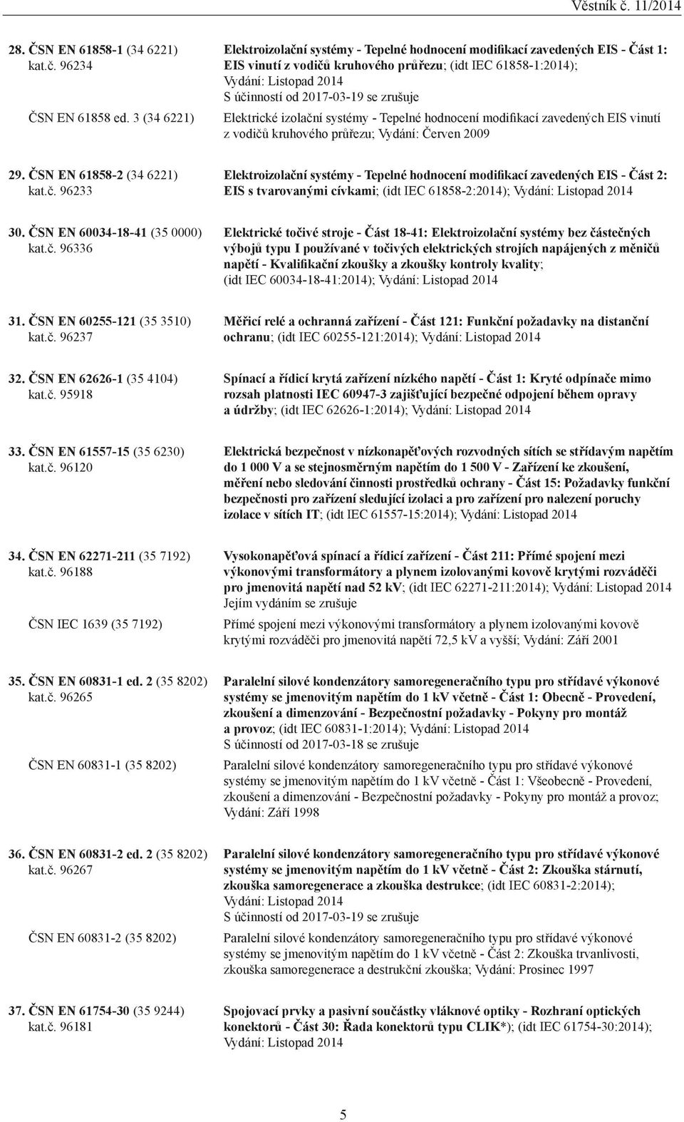 2017-03-19 se zrušuje Elektrické izolačn