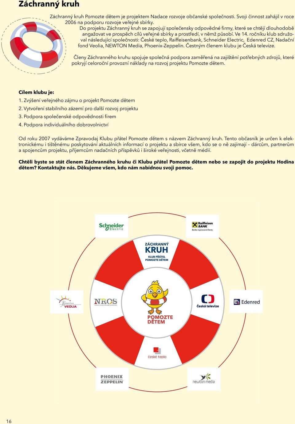 ročníku klub sdružoval následující společnosti: České teplo, Raiffeisenbank, Schneider Electric, Edenred CZ, Nadační fond Veolia, NEWTON Media, Phoenix-Zeppelin.