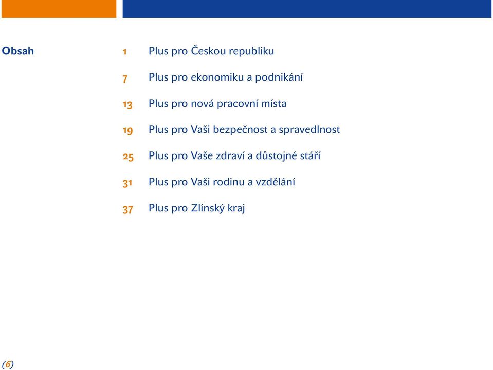 Vaši bezpečnost a spravedlnost Plus pro Vaše zdraví a