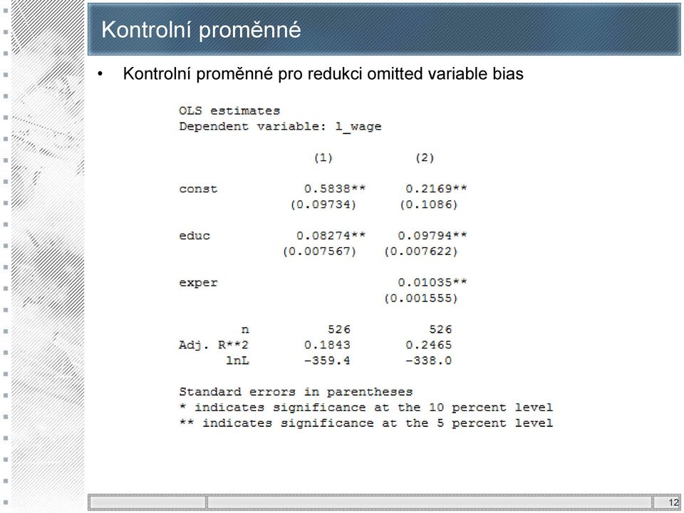 omitted variable