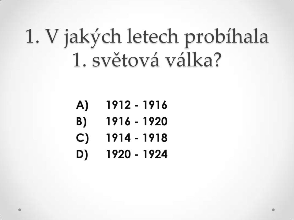 světová válka?