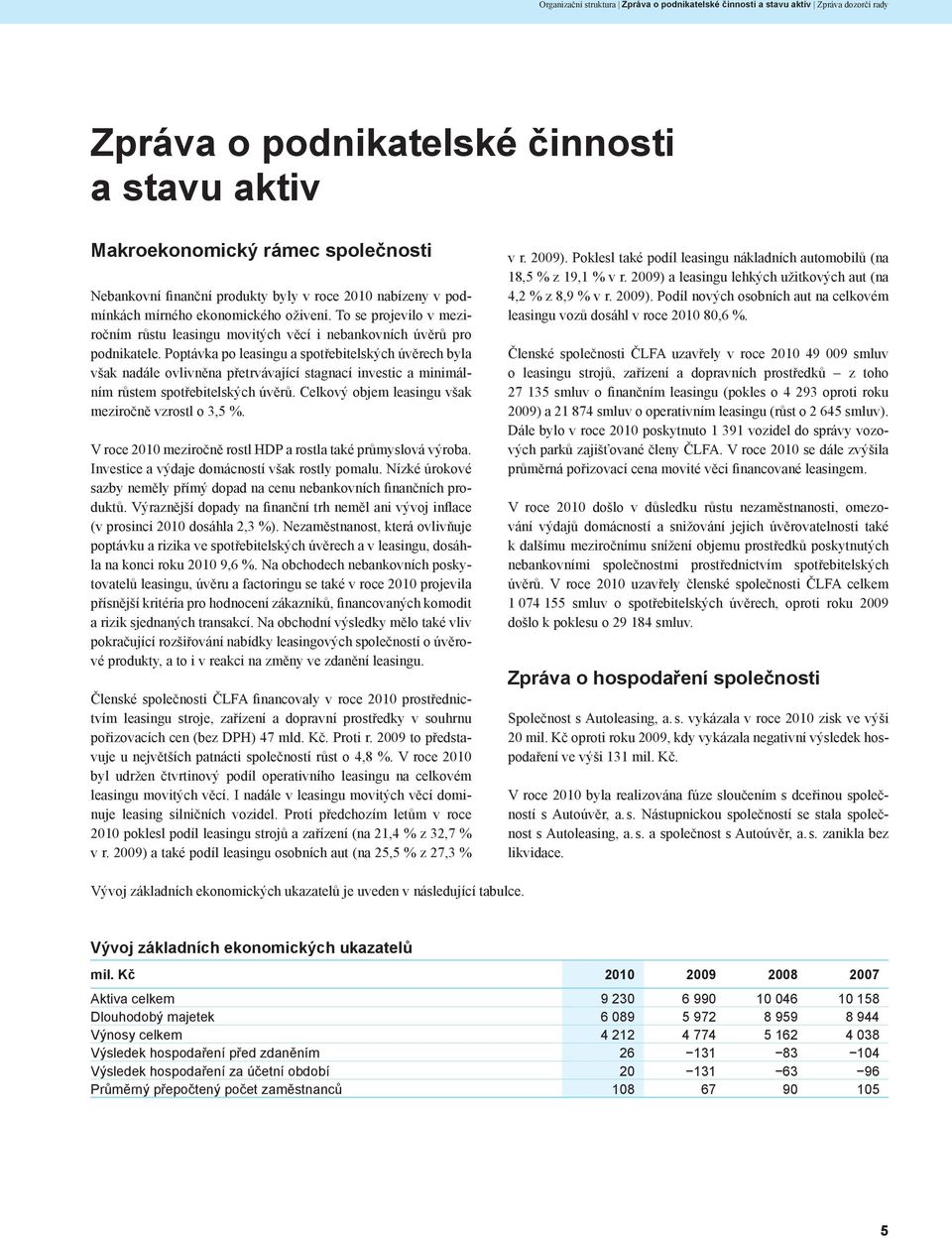 Poptávka po leasingu a spotřebitelských úvěrech byla však nadále ovlivněna přetrvávající stagnací investic a minimálním růstem spotřebitelských úvěrů.
