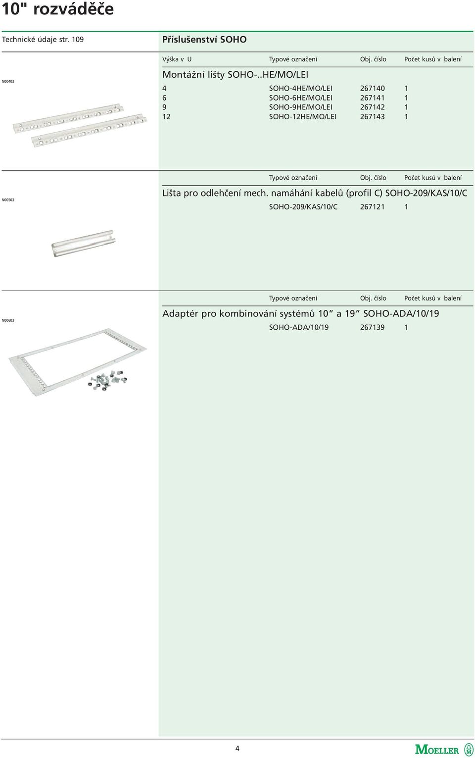 .HE/MO/LEI 4 6 9 12 SOHO-4HE/MO/LEI 267140 1 SOHO-6HE/MO/LEI 267141 1 SOHO-9HE/MO/LEI 267142 1 SOHO-12HE/MO/LEI 267143 1 Typové označení