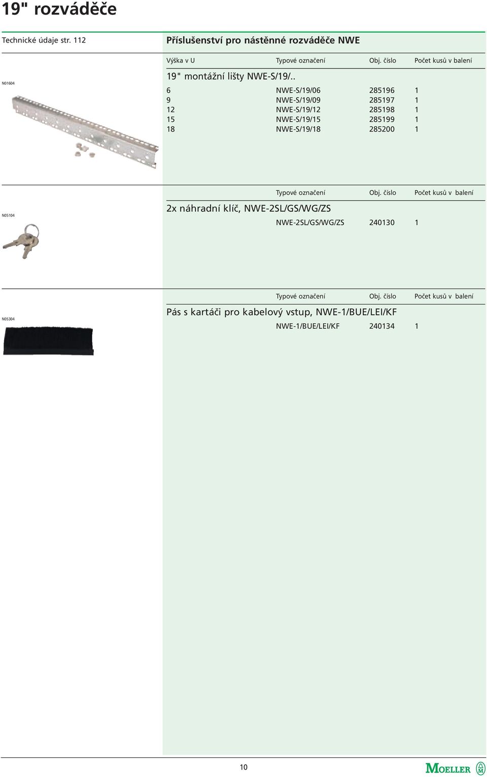 . 6 9 12 15 18 NWE-S/19/06 285196 1 NWE-S/19/09 285197 1 NWE-S/19/12 285198 1 NWE-S/19/15 285199 1 NWE-S/19/18 285200 1 Typové