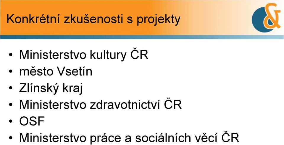 Zlínský kraj Ministerstvo