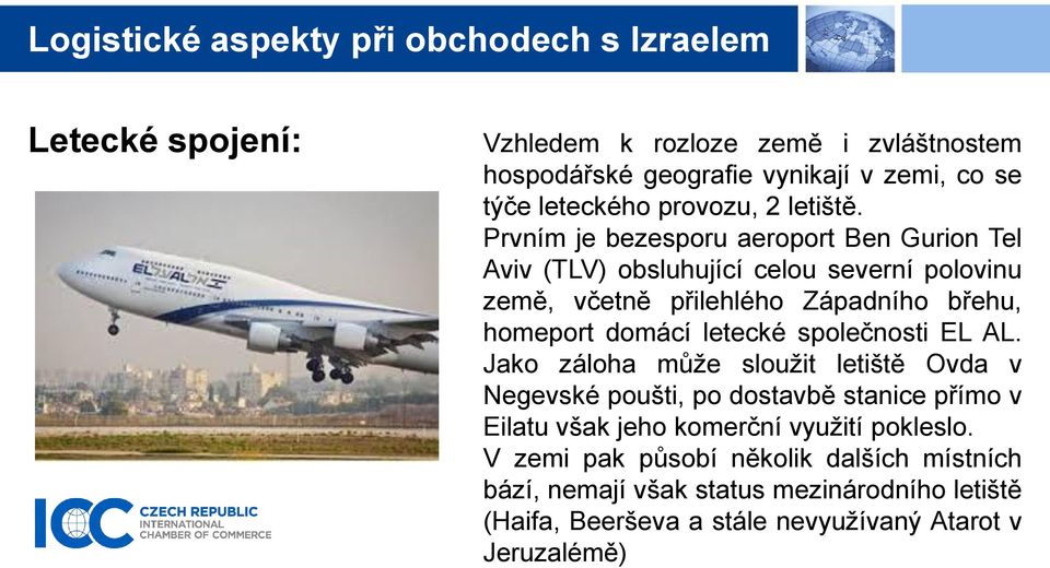 letecké společnosti EL AL.