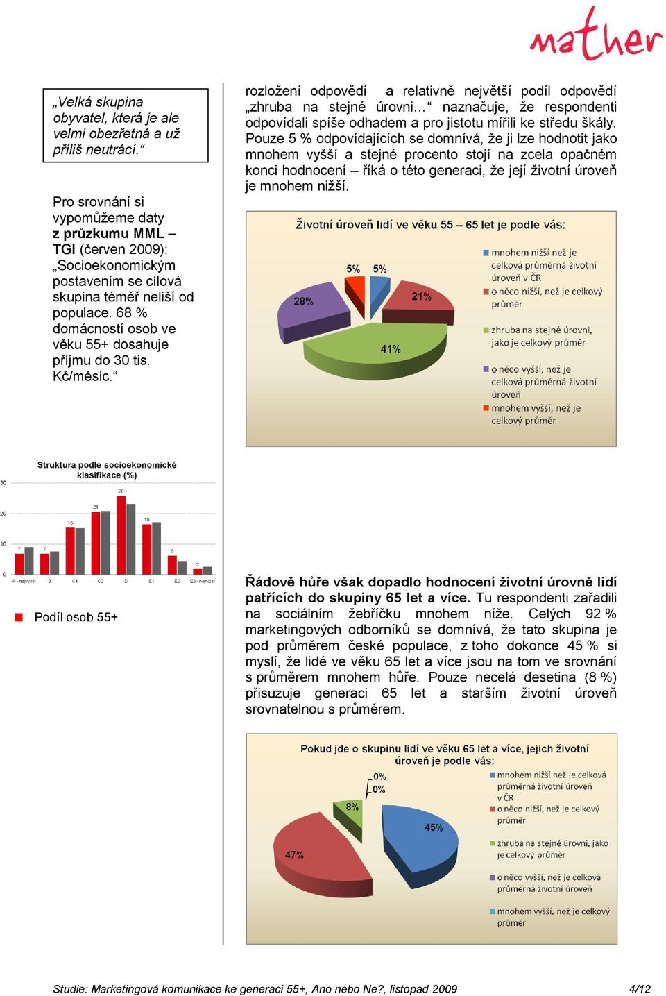 Kč/měsíc. rozložení odpovědí a relativně největší podíl odpovědí zhruba na stejné úrovni naznačuje, že respondenti odpovídali spíše odhadem a pro jistotu mířili ke středu škály.