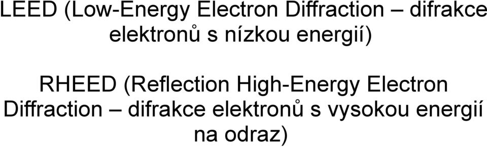 (Reflection High-Energy Electron