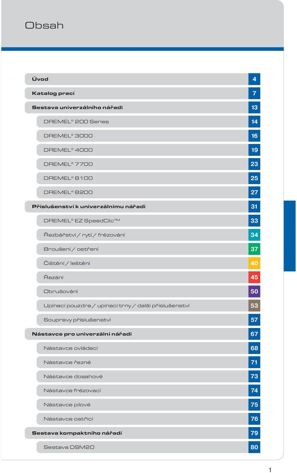 trny / další příslušenství Soupravy příslušenství Nástavce pro univerzální nářadí Nástavce ovládací Nástavce řezné Nástavce dosahové Nástavce frézovací