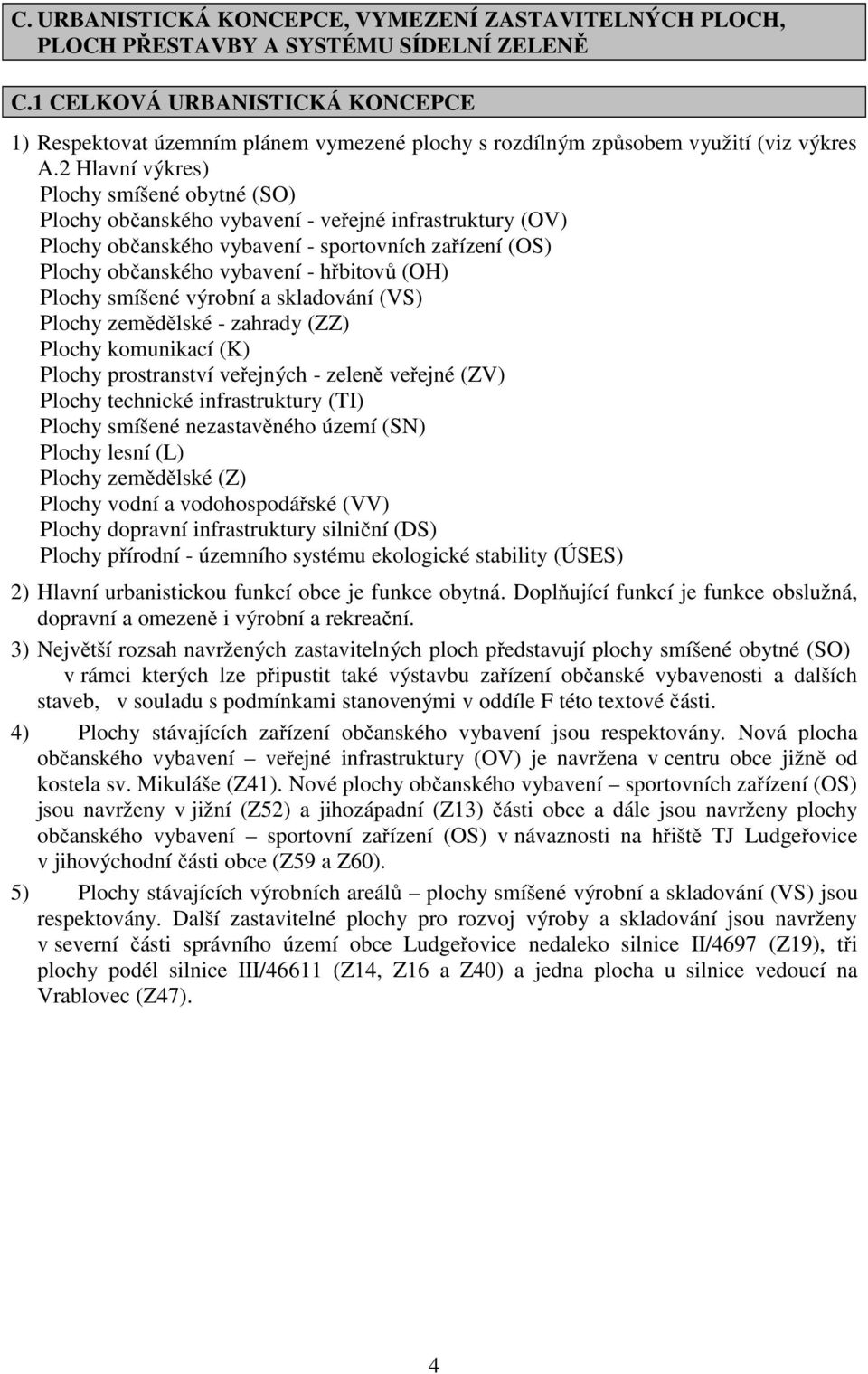 2 Hlavní výkres) Plochy smíšené obytné (SO) Plochy občanského vybavení - veřejné infrastruktury (OV) Plochy občanského vybavení - sportovních zařízení (OS) Plochy občanského vybavení - hřbitovů (OH)