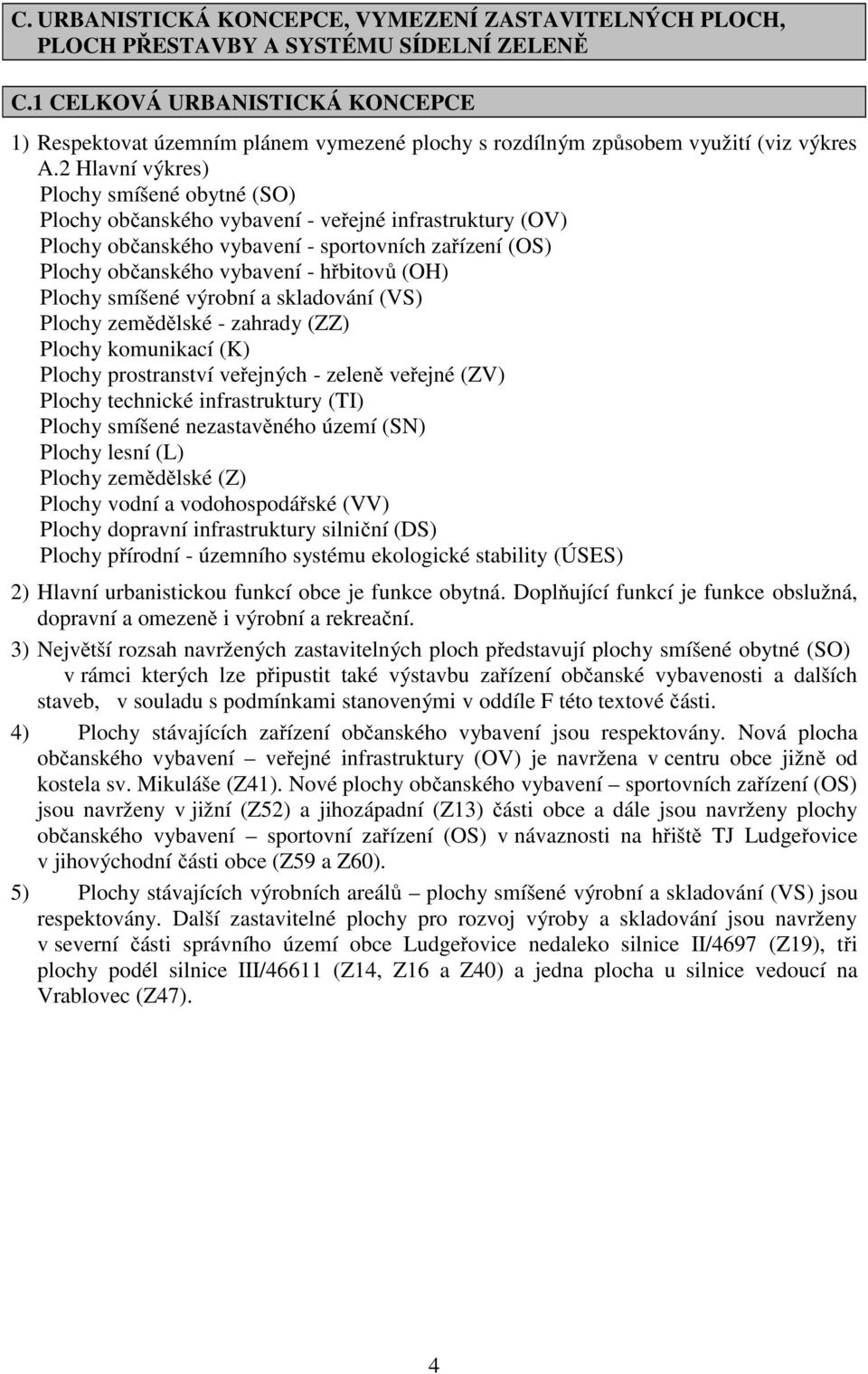 2 Hlavní výkres) Plochy smíšené obytné (SO) Plochy občanského vybavení - veřejné infrastruktury (OV) Plochy občanského vybavení - sportovních zařízení (OS) Plochy občanského vybavení - hřbitovů (OH)