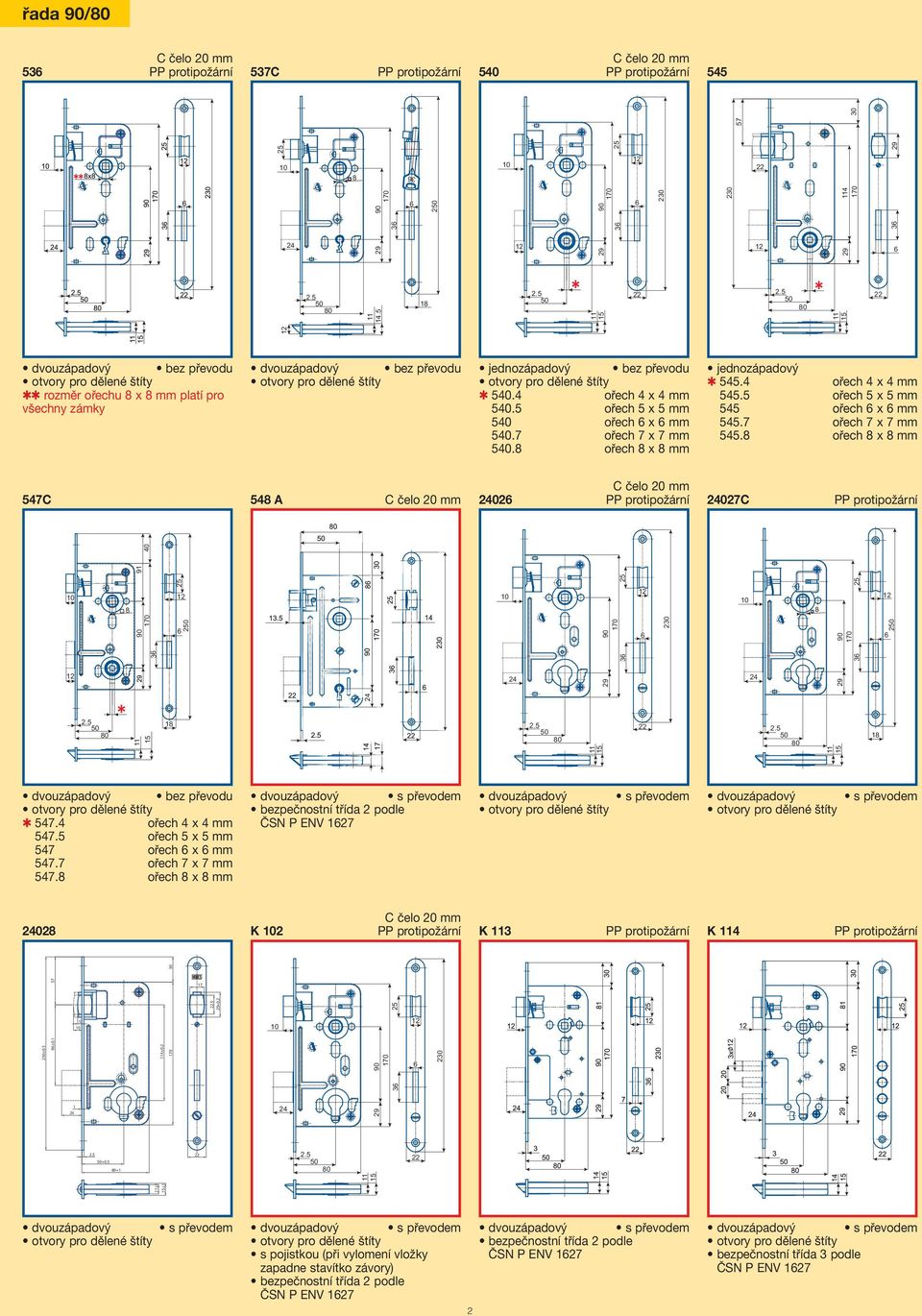 ořech x mm 57C 5 A C čelo mm 02 C čelo mm 027C 91 0 0 0 0 1 0 0 1 57. 57.5 ořech 5 x 5 mm 57 ořech x mm 57.7 ořech 7 x 7 mm 57.