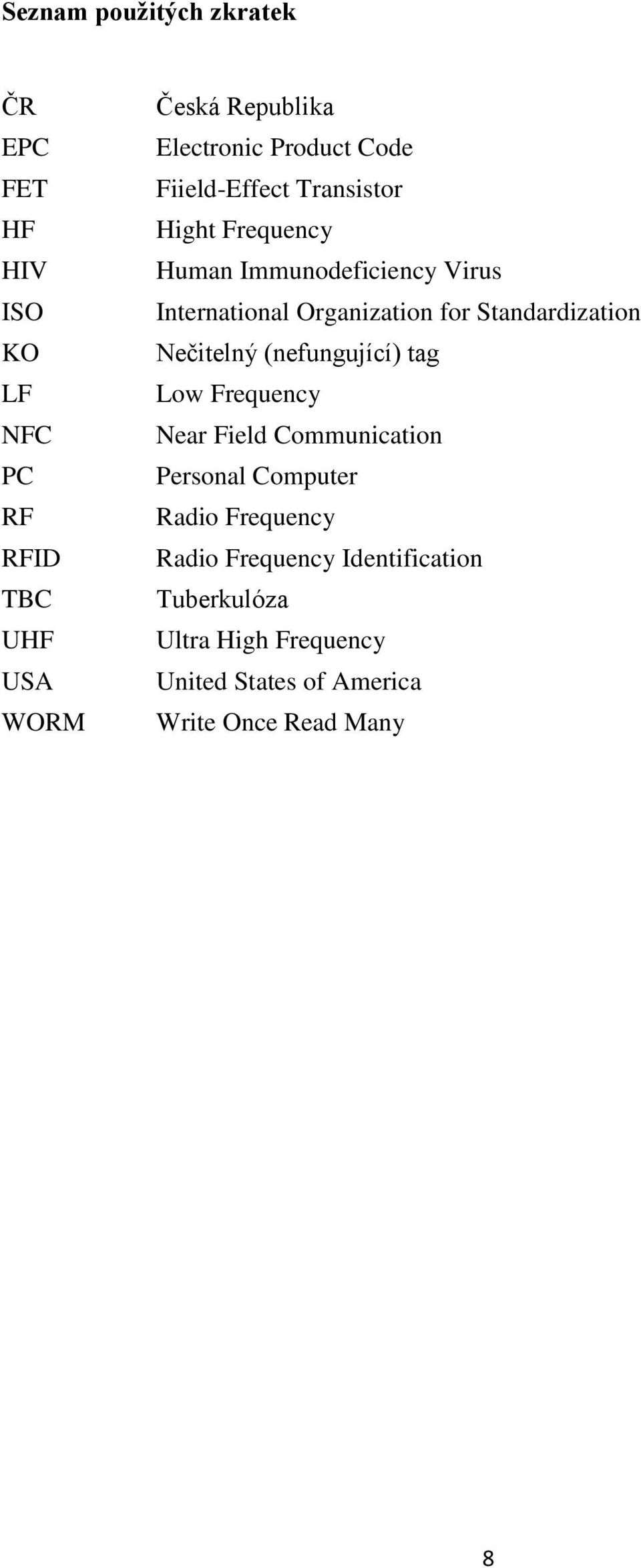 Standardization Nečitelný (nefungující) tag Low Frequency Near Field Communication Personal Computer Radio