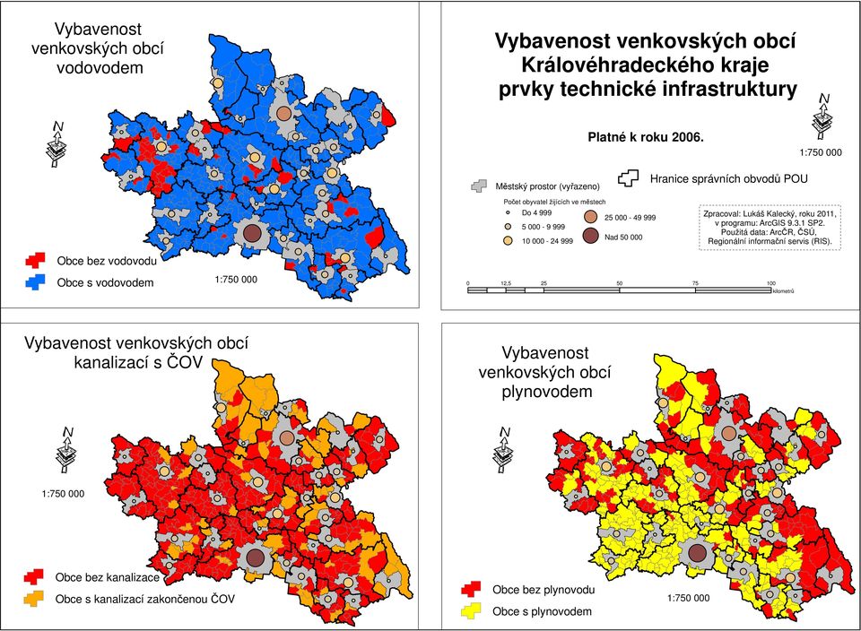 000-999 Použitá data: ArcČR, ČSÚ, Regionální informační servis (RIS).