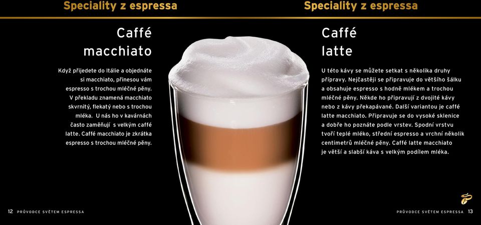 Nejčastěji se připravuje do většího šálku a obsahuje espresso s hodně mlékem a trochou mléčné pěny. Někde ho připravují z dvojité kávy nebo z kávy překapávané.