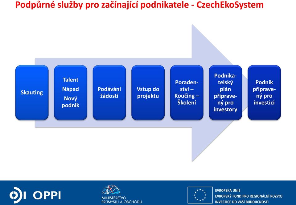 žádostí Vstup do projektu Poradenství Koučing Školení