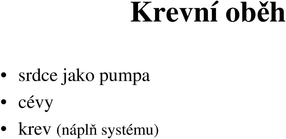 pumpa cévy