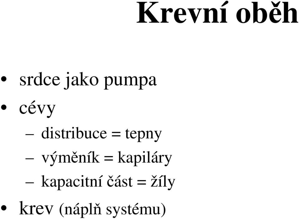 výměník = kapiláry
