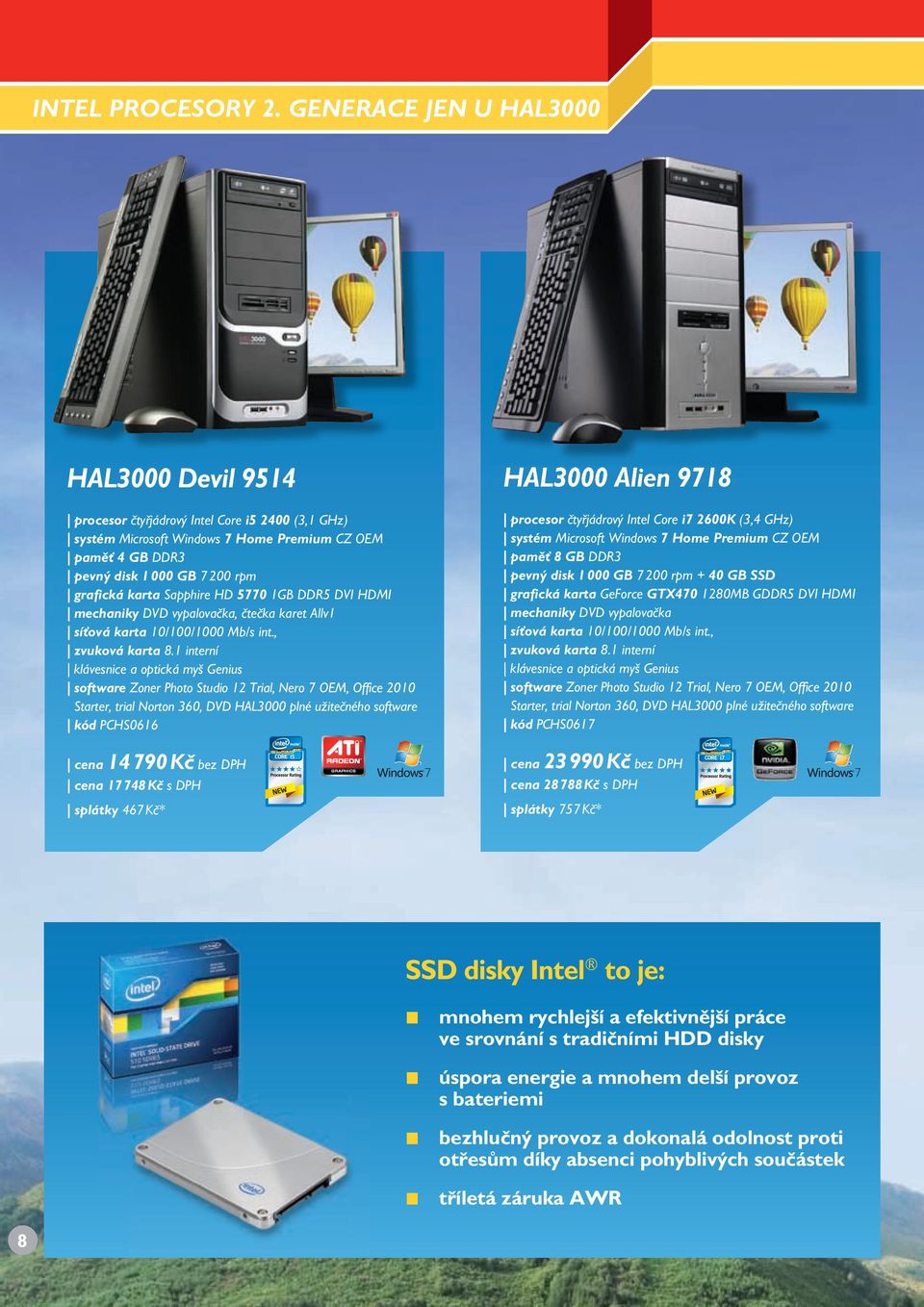 HDMI mechaniky DVD vypalovačka, čtečka karet Allv1 síťová karta 10/100/1000 Mb/s int., zvuková karta 8.