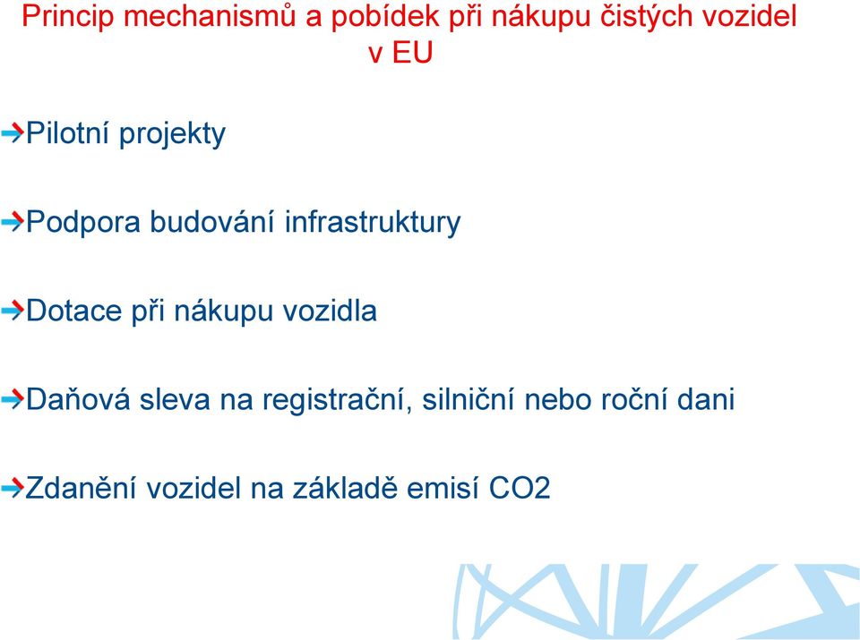 Dotace při nákupu vozidla Daňová sleva na registrační,