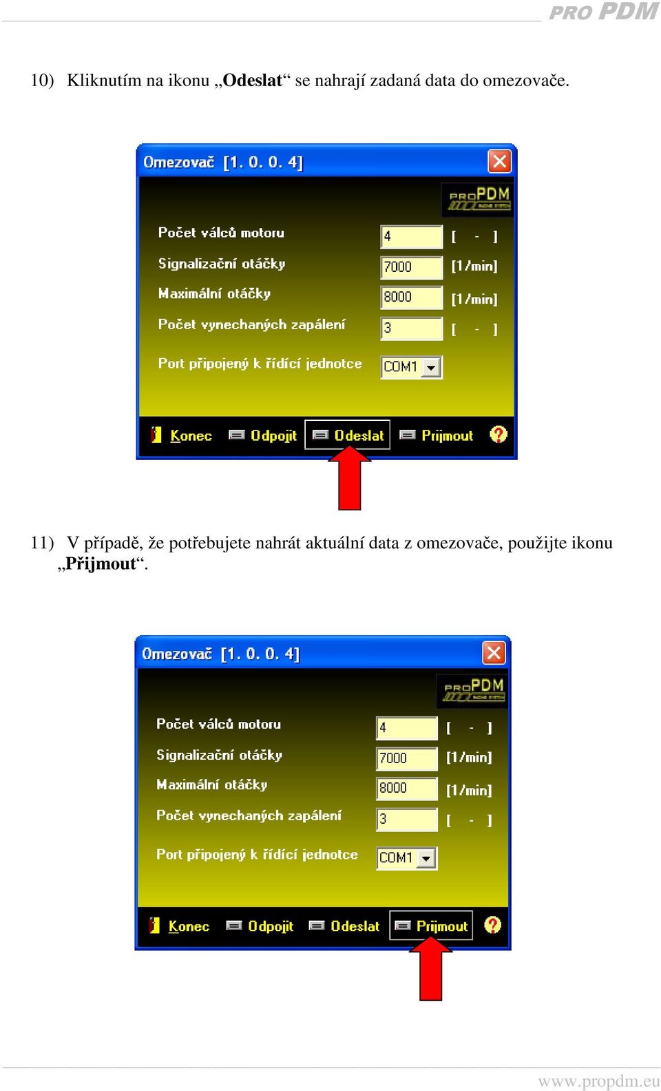 11) V případě, že potřebujete nahrát