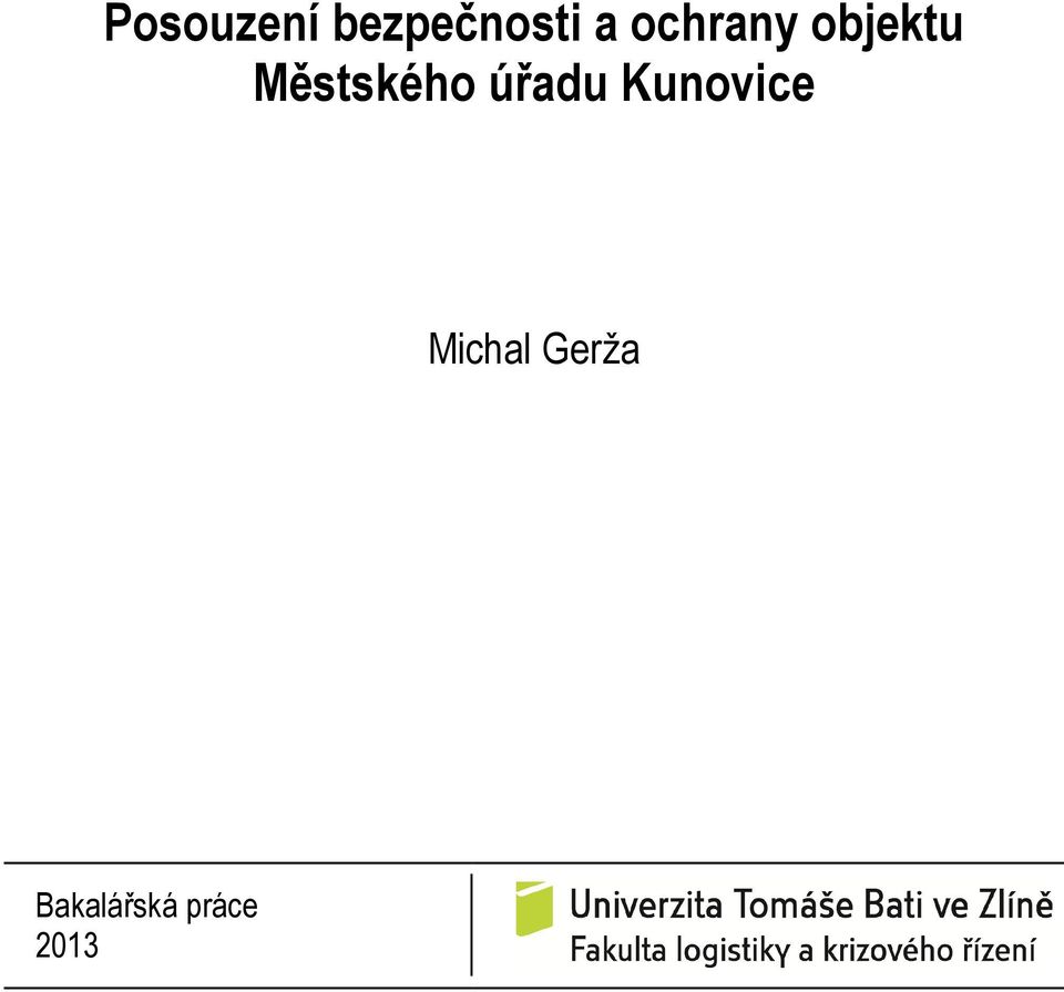 Městského úřadu Kunovice