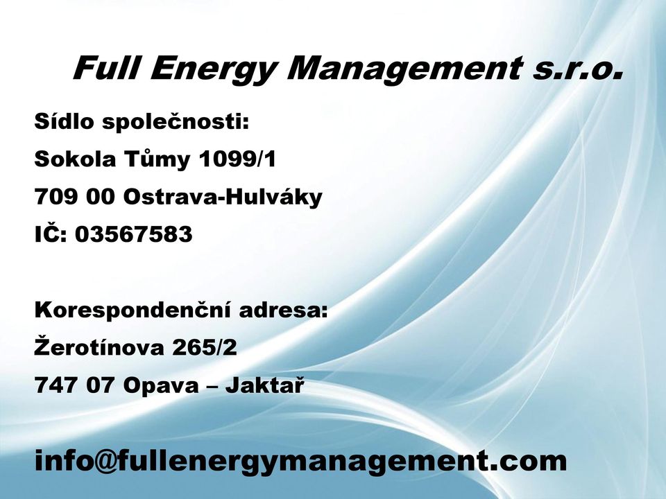 Full Energy Management s.r.o.