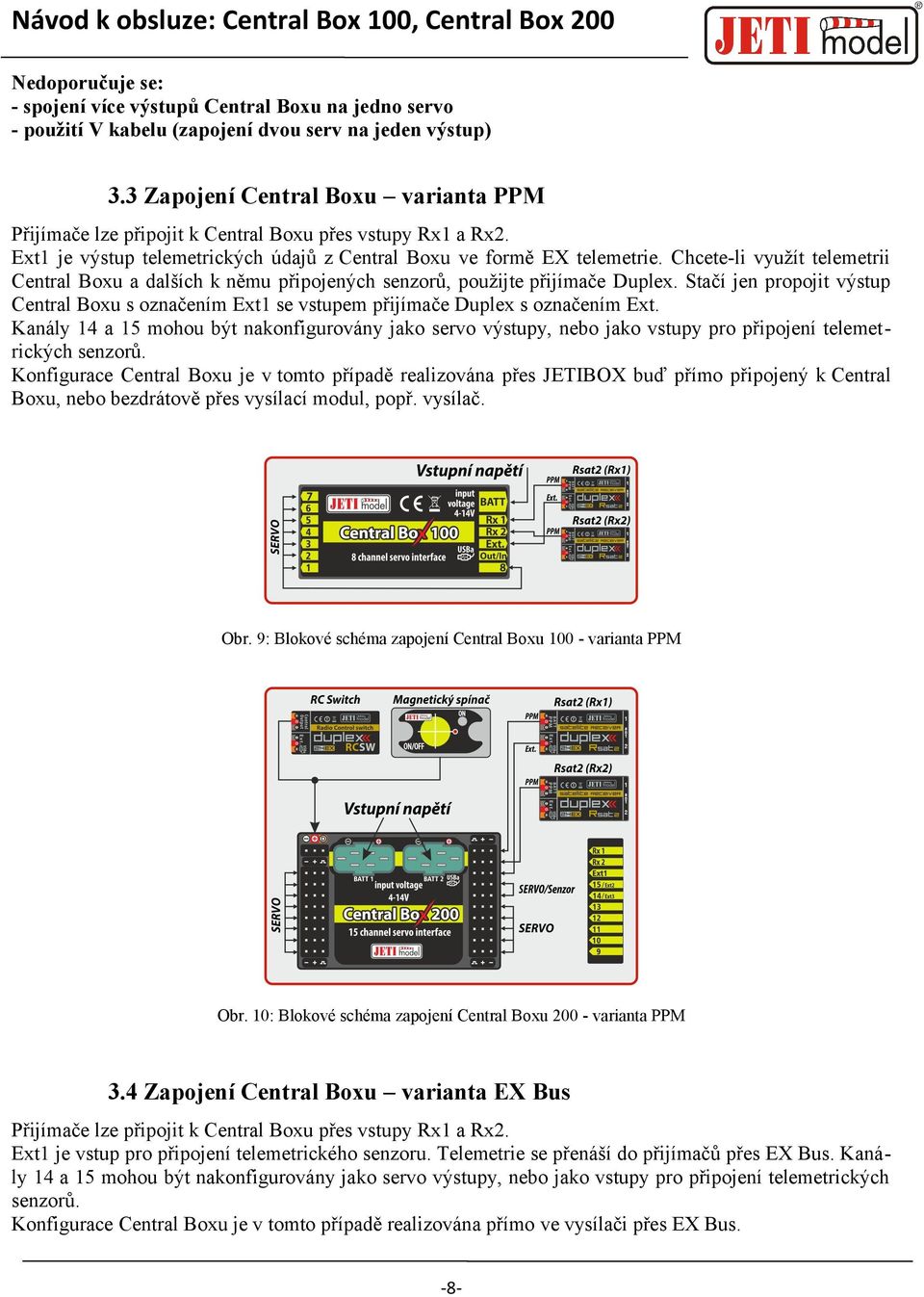 NÁVOD K OBSLUZE CENTRAL BOX 100, CENTRAL BOX PDF Stažení zdarma