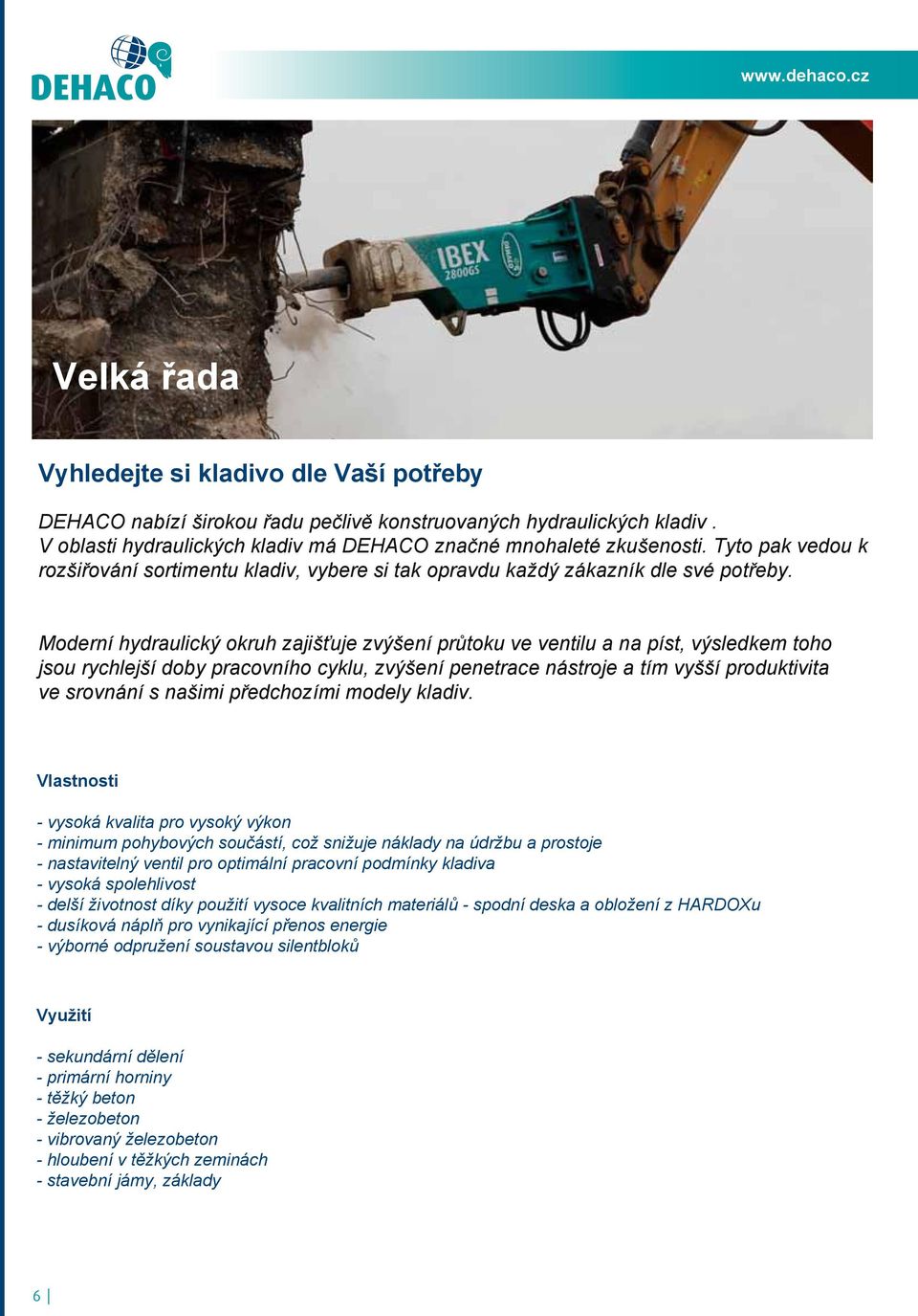 Hydraulická kladiva - PDF Stažení zdarma