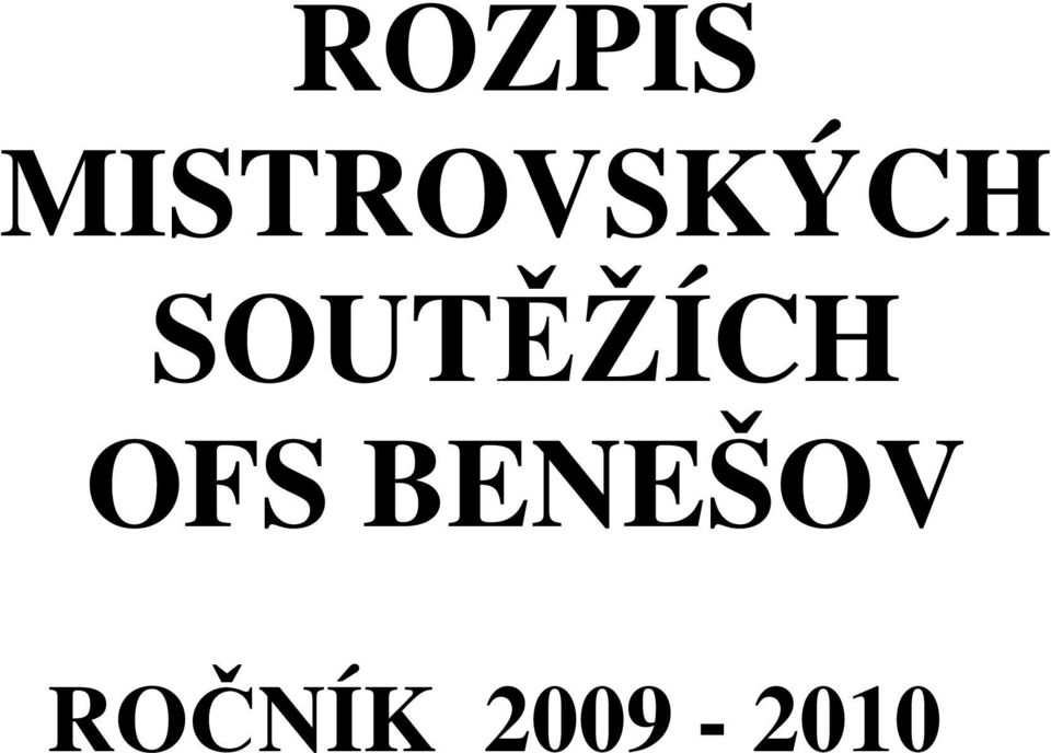 SOUTĚŽÍCH OFS