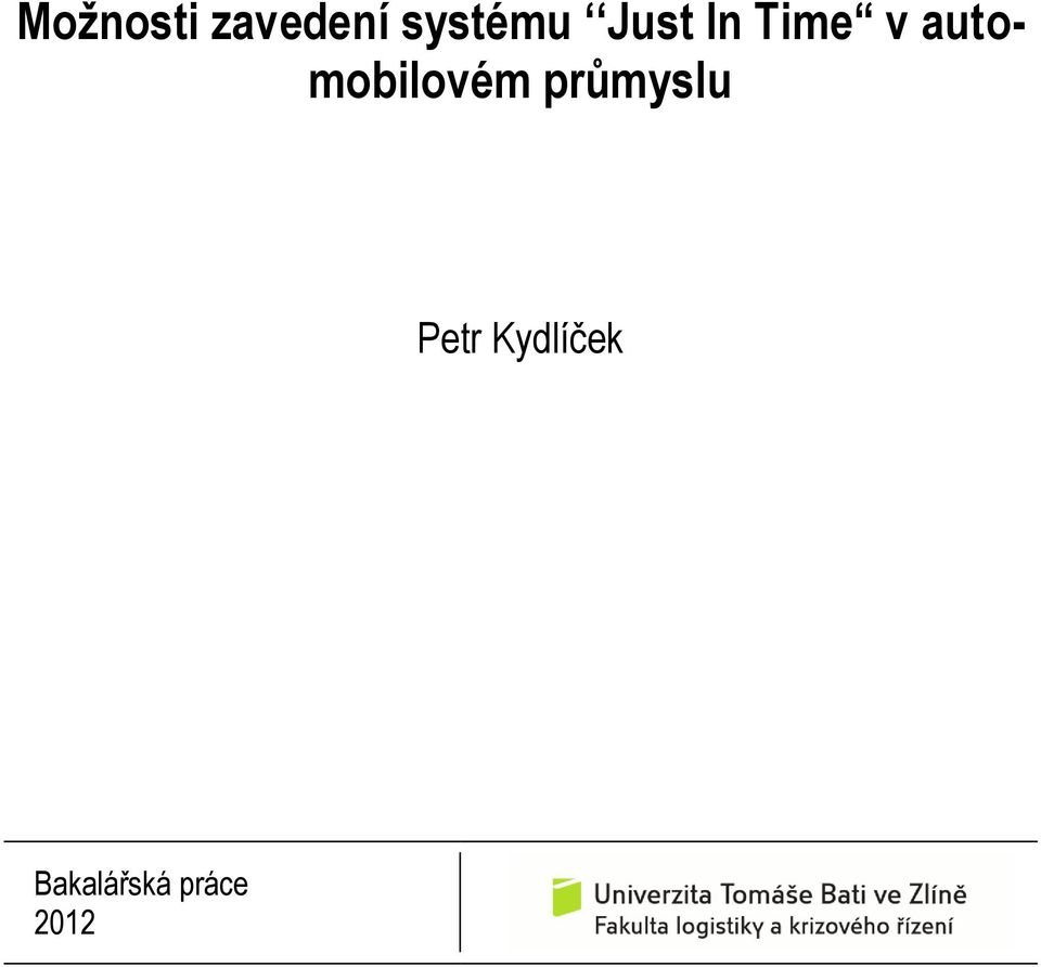 automobilovém průmyslu